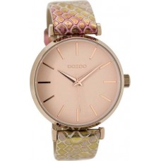  OOZOO Timepieces C9537 Gold Leather Strap